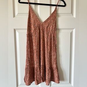 Boho Rust Sleeveless Dress
